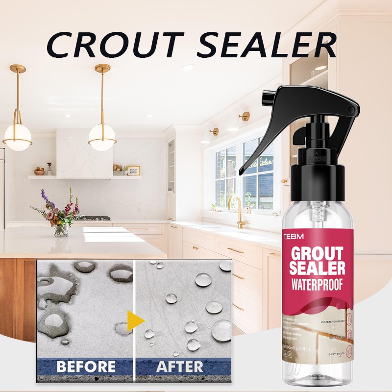 TEBM Nevidljivi Providni Vodootporni Sprej za Brtvljenje, Vodootporan i Toplotno Izolacioni Nano-Livni Kontaktni Lepak, Pogodan za Renoviranje Doma, Podove, Kuhinju i Kupatilo, Unutrašnju i Spoljašnju Upotrebu, 100ml/3.38fl.oz sa Besplatnim Jednostavnim Alatima, Spoljni brtvilo,Unutrašnja