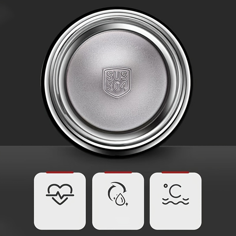 Set termos boca od nerđajućeg čelika 500ml | Održava temperaturu čaja i kafe savršenom, prenosiva, idealna za profesionalce - Sadrži 1 termos i 3 poklopca, mat završnica