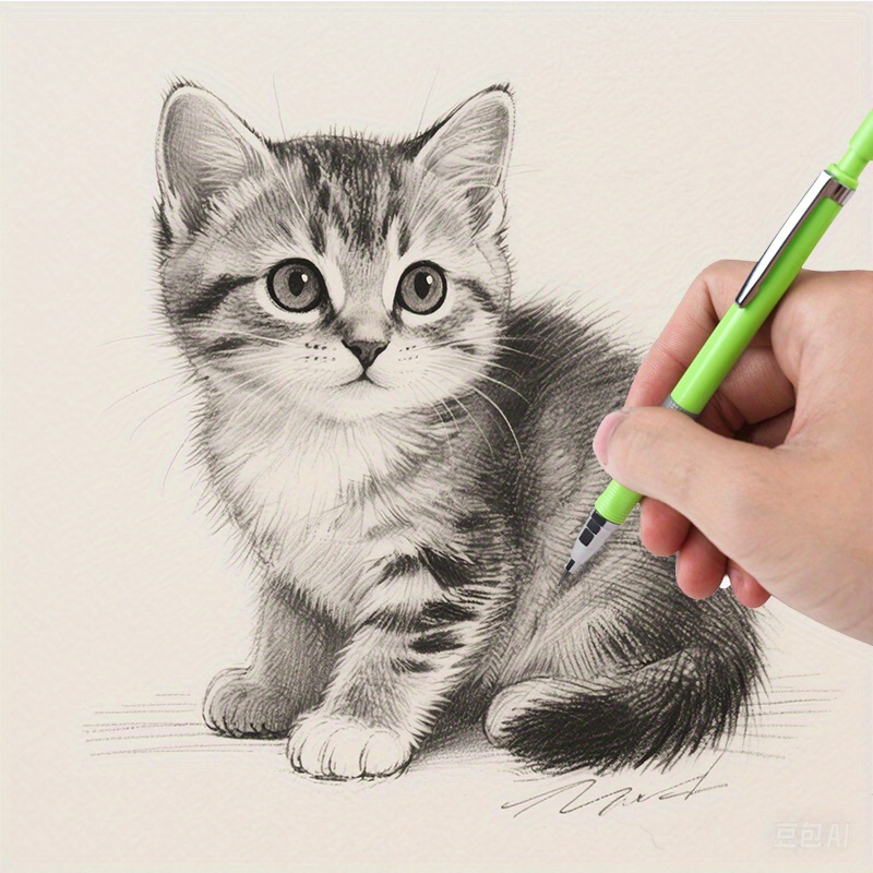 6-delni set novih mehaničkih automatskih olovaka u boji makarona 2.0, sa zamenskim grafitnim jezgrom 2B i šiljkom na kraju za umetničko crtanje, pisanje u kancelariji, kancelarijske potrepštine (4 olovke + 2 kutije mina)