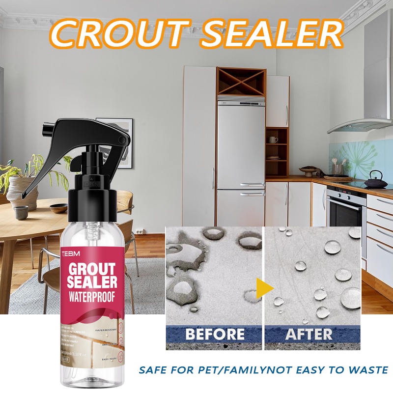 TEBM Nevidljivi Providni Vodootporni Sprej za Brtvljenje, Vodootporan i Toplotno Izolacioni Nano-Livni Kontaktni Lepak, Pogodan za Renoviranje Doma, Podove, Kuhinju i Kupatilo, Unutrašnju i Spoljašnju Upotrebu, 100ml/3.38fl.oz sa Besplatnim Jednostavnim Alatima, Spoljni brtvilo,Unutrašnja