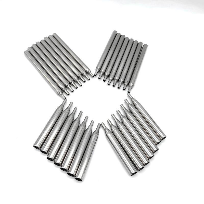 1 komad Prenosivog Teleskopskog Puhača za Vatru od Nerđajućeg Čelika, Cev za Vatru, Štapić za Vatru, Alat za Kuvanje na Otvorenom za Kampovanje, Izvlači se do 62Cm/48.5Cm, Bez Baterije