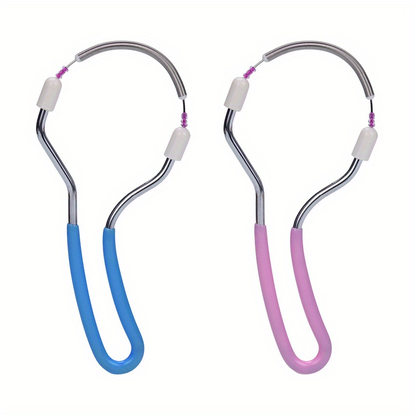 Prenosivi ručni uređaj za uklanjanje dlačica sa lica bez boli, sa oprugom, pogodan za područja poput usana i obrva.