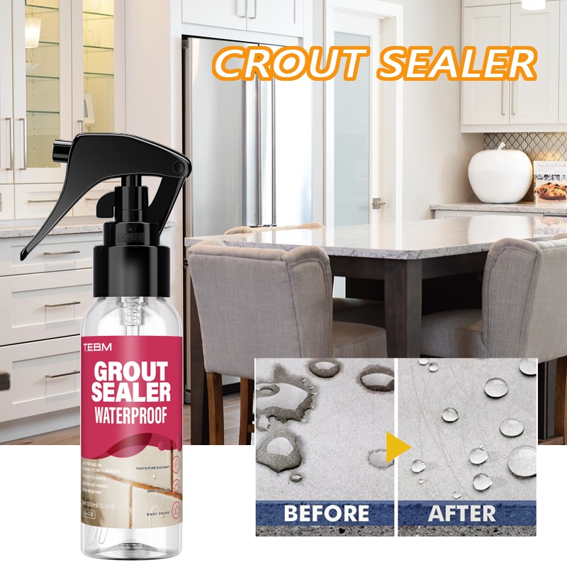 TEBM Nevidljivi Providni Vodootporni Sprej za Brtvljenje, Vodootporan i Toplotno Izolacioni Nano-Livni Kontaktni Lepak, Pogodan za Renoviranje Doma, Podove, Kuhinju i Kupatilo, Unutrašnju i Spoljašnju Upotrebu, 100ml/3.38fl.oz sa Besplatnim Jednostavnim Alatima, Spoljni brtvilo,Unutrašnja