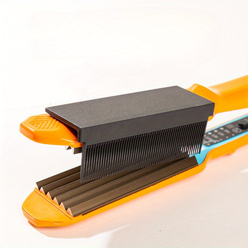 1 komad visokotemperaturna ugljenična vlakna ljepotica generacija struje samolepljiva ravnalica za kosu stilizacija dodatak češalj za kosu