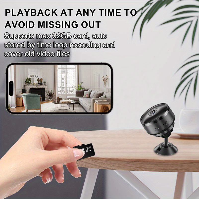 1 Nadograđena verzija - Pametni WiFi nadzor, 2.4G WiFi bebi monitor za gledanje u realnom vremenu, kapacitet baterije 300mAh za kućnu sigurnost, širokougaoni daljinski mrežni nadzor - Čuva svaki trenutak vašeg života