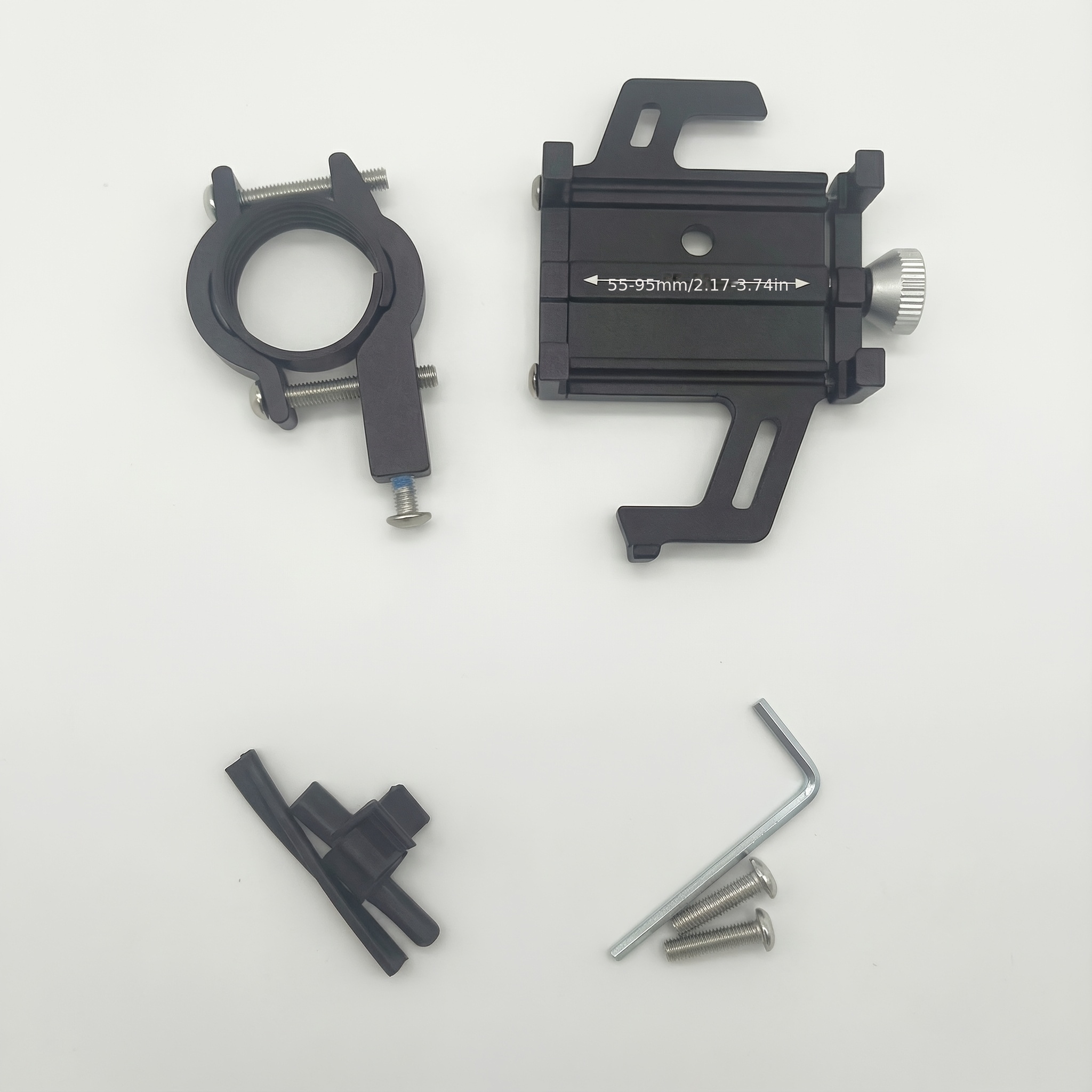 Držač za telefon za bicikl | Aluminijska legura, amortizirani nosač za volan sa rotacijom od 360°, univerzalan za brdski i drumski bicikl, GPS navigacija, nije vodootporan