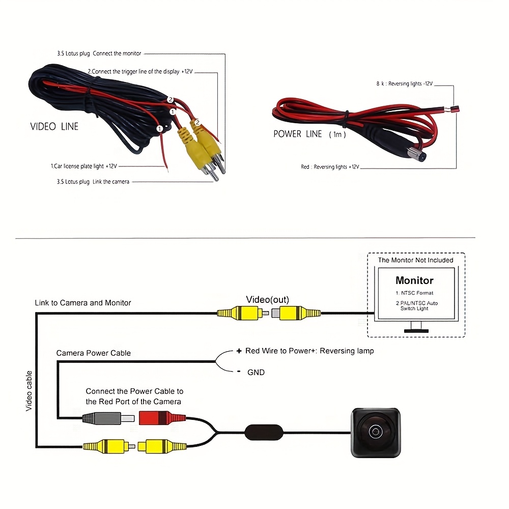 Metalna tablica sa 12 LED dioda, auto kamera za rikverc, noćna vizija, univerzalna kamera za parkiranje za automobile, kamione, SUV vozila i ostalo, bez baterije