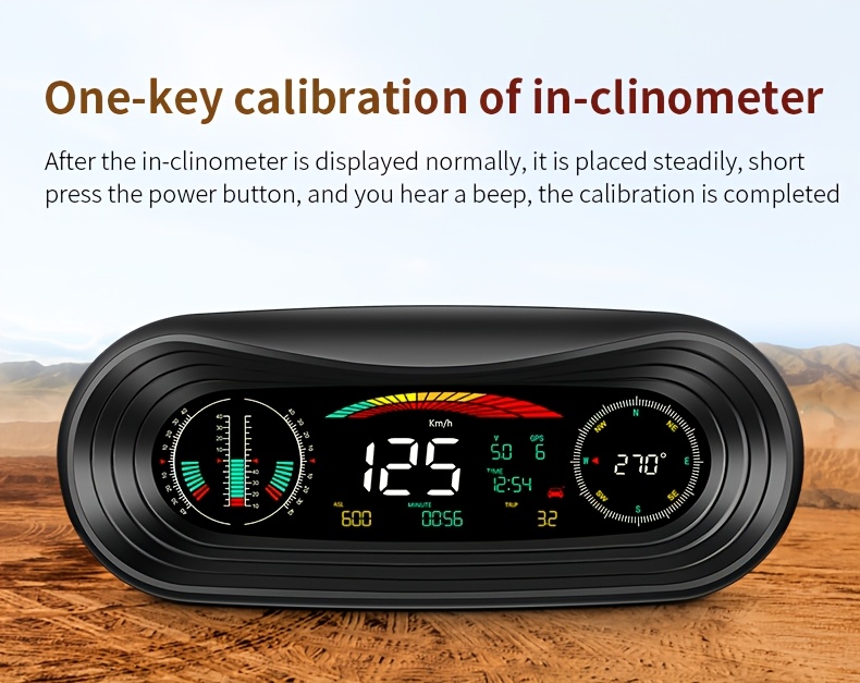 Novi automobilski elektronski kompas GPS Head-Up HUD displej, upozorenje na umor, brzinomjer, visinomjer, satelitsko pozicioniranje, kompas višefunkcionalni digitalni precizni displej, potpuno automatski satelitski signalni podaci, kul off-road modifikacija