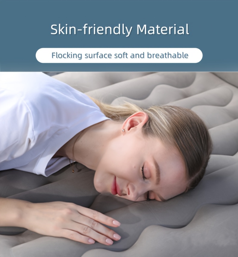 Auto Krevet – Dušek za Kampovanje – Prenosivi Krevet na Naduvavanje za Putovanja, Spavanje, Pogodan za Univerzalna Terenska Vozila sa Produženim Sofa na Naduvavanje, Uključuje Dva Jastuka na Naduvavanje – Crni