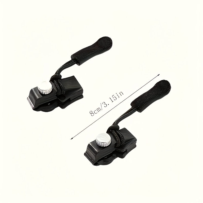 15 komada komplet za popravku rajsferšlusa, brzo postavljivi rajsferšlusi, odvojive zamenske glave rajsferšlusa, zamenjive plastične glave rajsferšlusa, veličine S/M/L, pogodno za odeću, prtljag, rančeve, pribor za šivenje