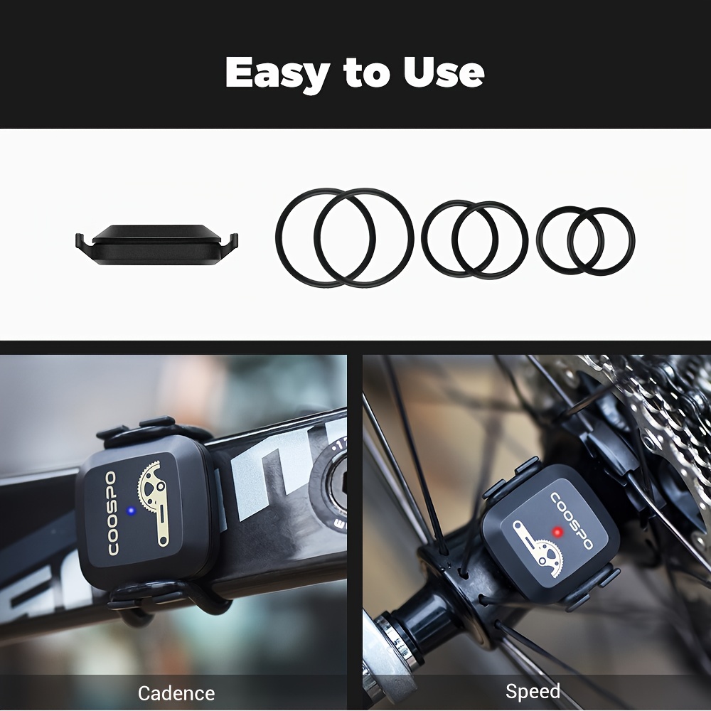 COOSPO BK467 Dual Mode Cadence And Speed Sensor RPM Monitor za ANT+ cestovni bicikl, kompatibilan sa Wahoo i Garmin biciklističkim računarima