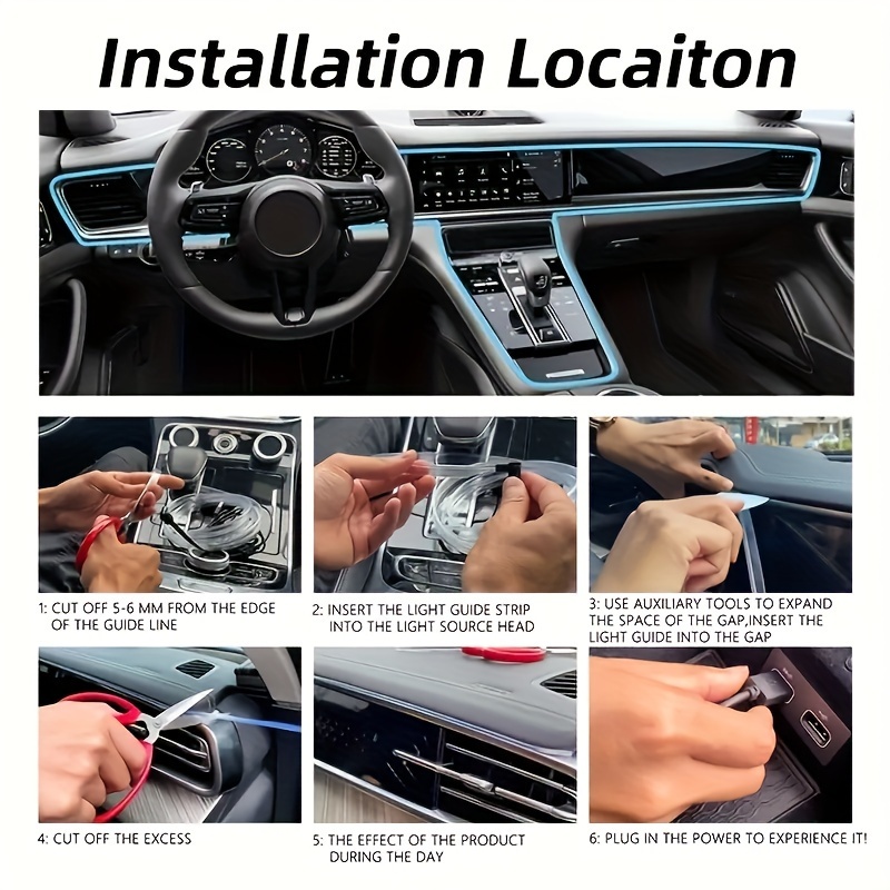 Možete izabrati između 22 različita režima za LED dekorativnu lampu za unutrašnjost automobila, sa 7-boja LED svetla, RGB neonom za fleksibilno ambijentalno osvetljenje, savršeno za kreiranje atmosfere žurke sa diodama, bez baterije.