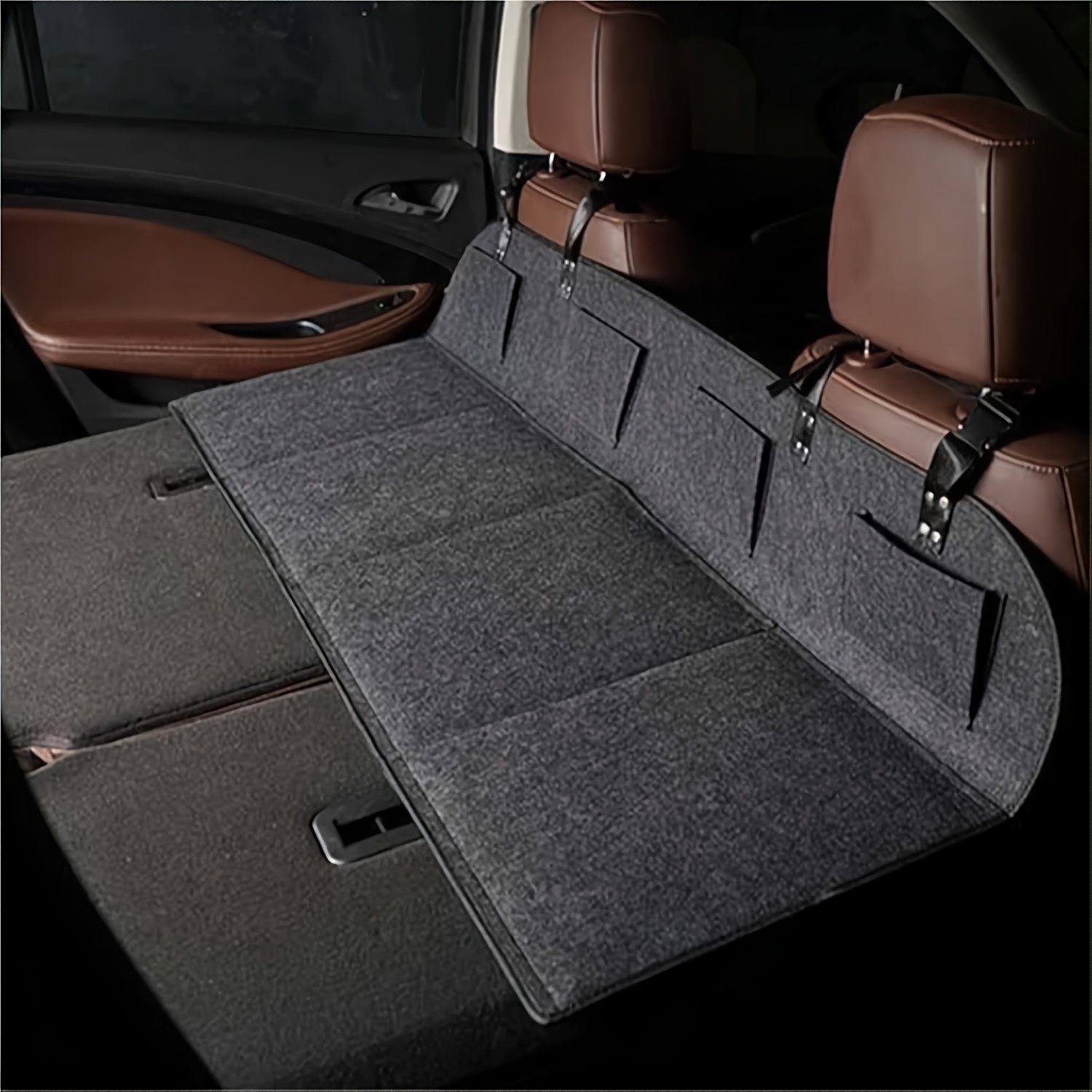 1 komad prenosivi sklopivi auto sedišni ekspanzioni dušek - ne-napuhljiv SUV prtljažnik i zadnji proširivač, pogodan za kampovanje i putovanja, ergonomski udoban dizajn, enterijer dodatak, ravna površina za spavanje, udobno ležište