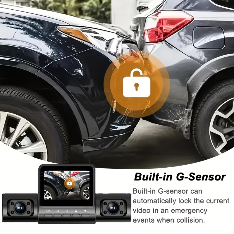 Pravi četvorokanalni 1080P Ultra HD snimanje | Objektiv širokog ugla od 170 stepeni | Rikverc kamera poboljšava sigurnost parkiranja | Ugrađeni gravitacioni G senzor automatski zaključava trenutni video tokom sudara | Automatski briše prethodni neophodni video