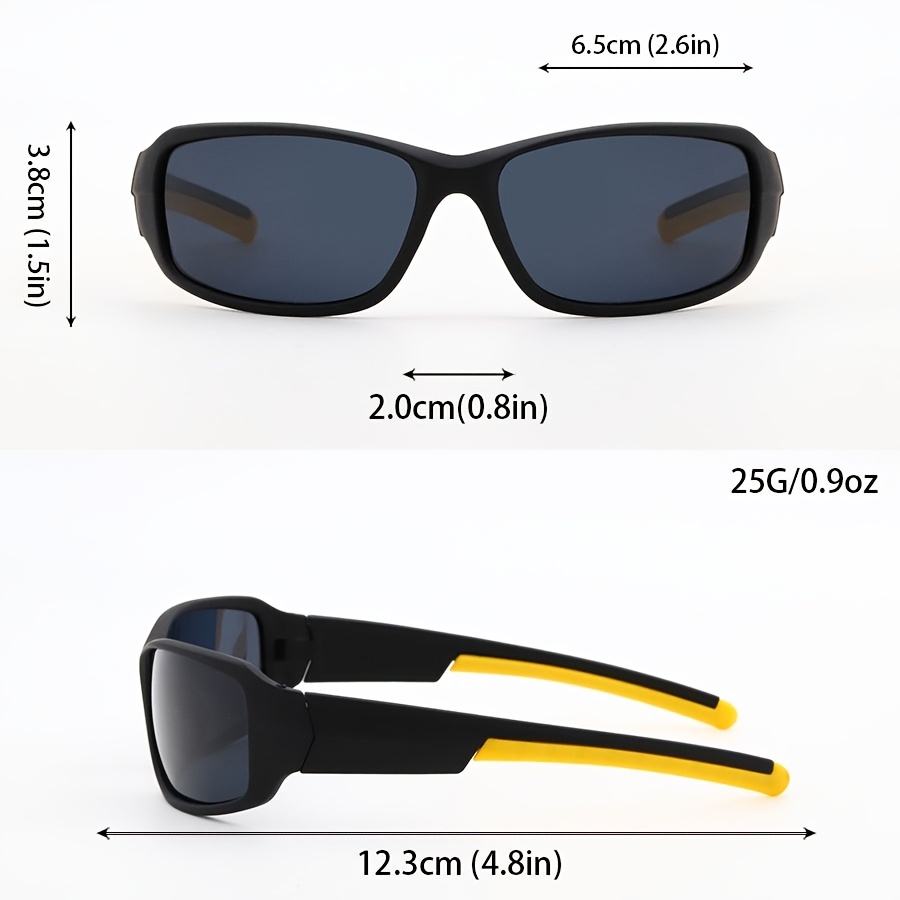 Ovalne naočare za noćnu vožnju - PC okvir i sočiva, pogodne za dnevnu i noćnu vožnju u žutoj boji, unisex, svakodnevne dekorativne naočare, naočare za vožnju | Moderne naočare | Izdržljive naočare