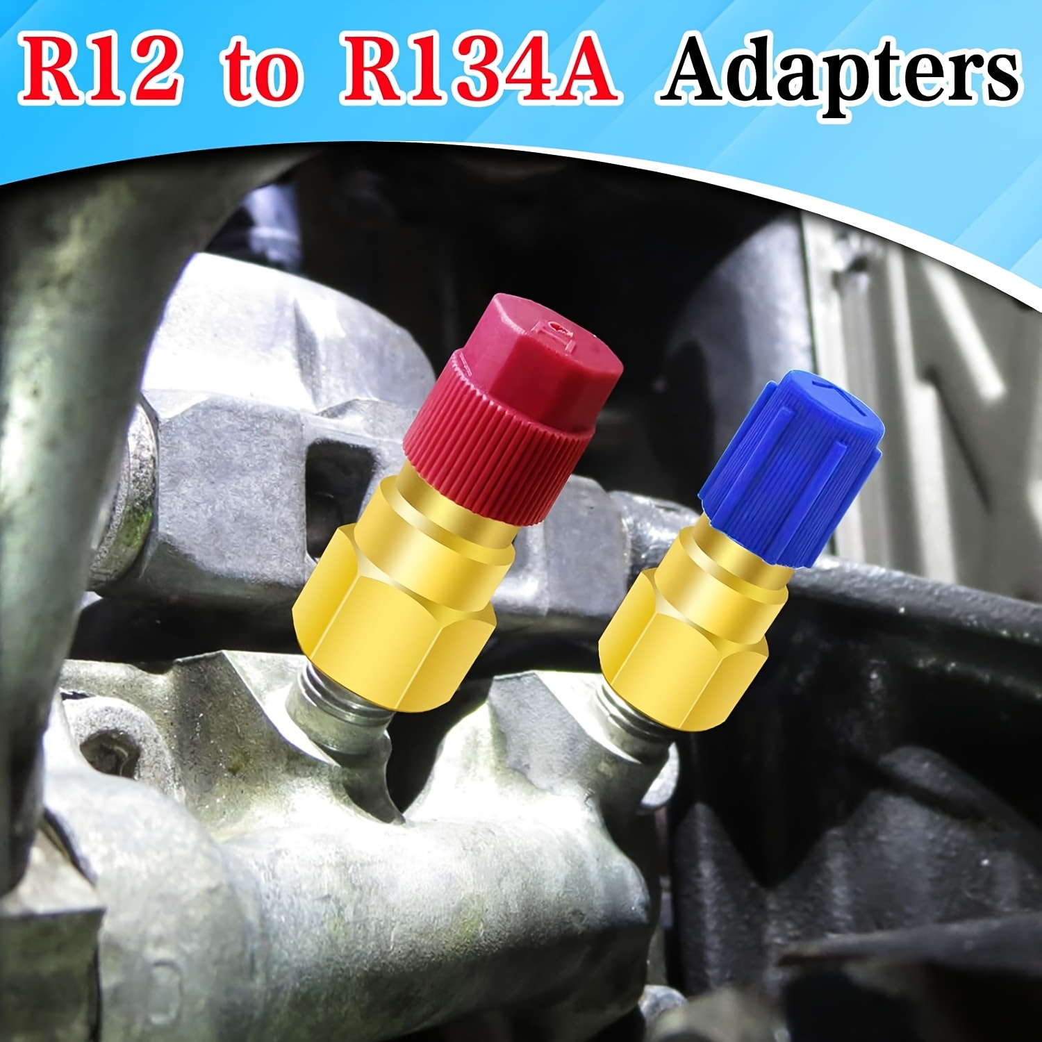 Adapter za pretvaranje R12 u R134A ventil za punjenje klima uređaja sa brzim spojevima