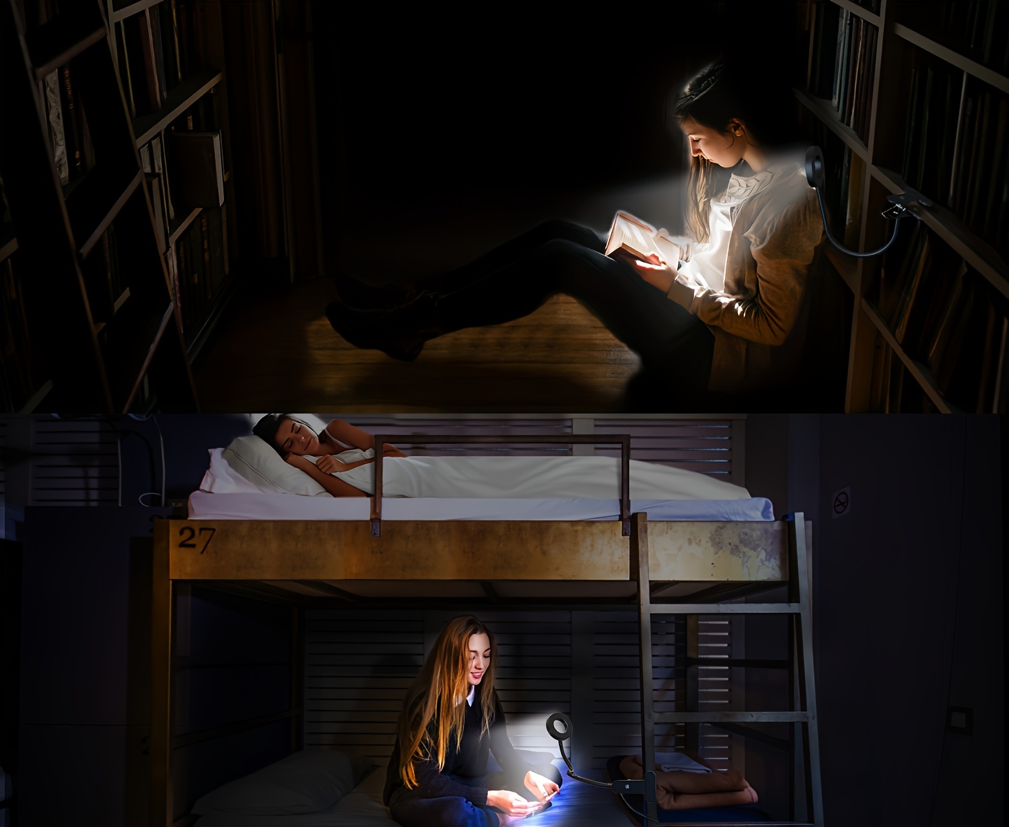 1 kom USB - Fleksibilna stona lampa sa gipkim ramenom i stezaljkom, podesiva lampa za radni sto, USB - lampa sa stezaljkom, zaštita za oči, za računar, čitanje, noćni ormarić, kompaktna LED lampa koja štedi prostor (3 opcije temperature boje, 10 glatkih podešavanja osvetljenja)