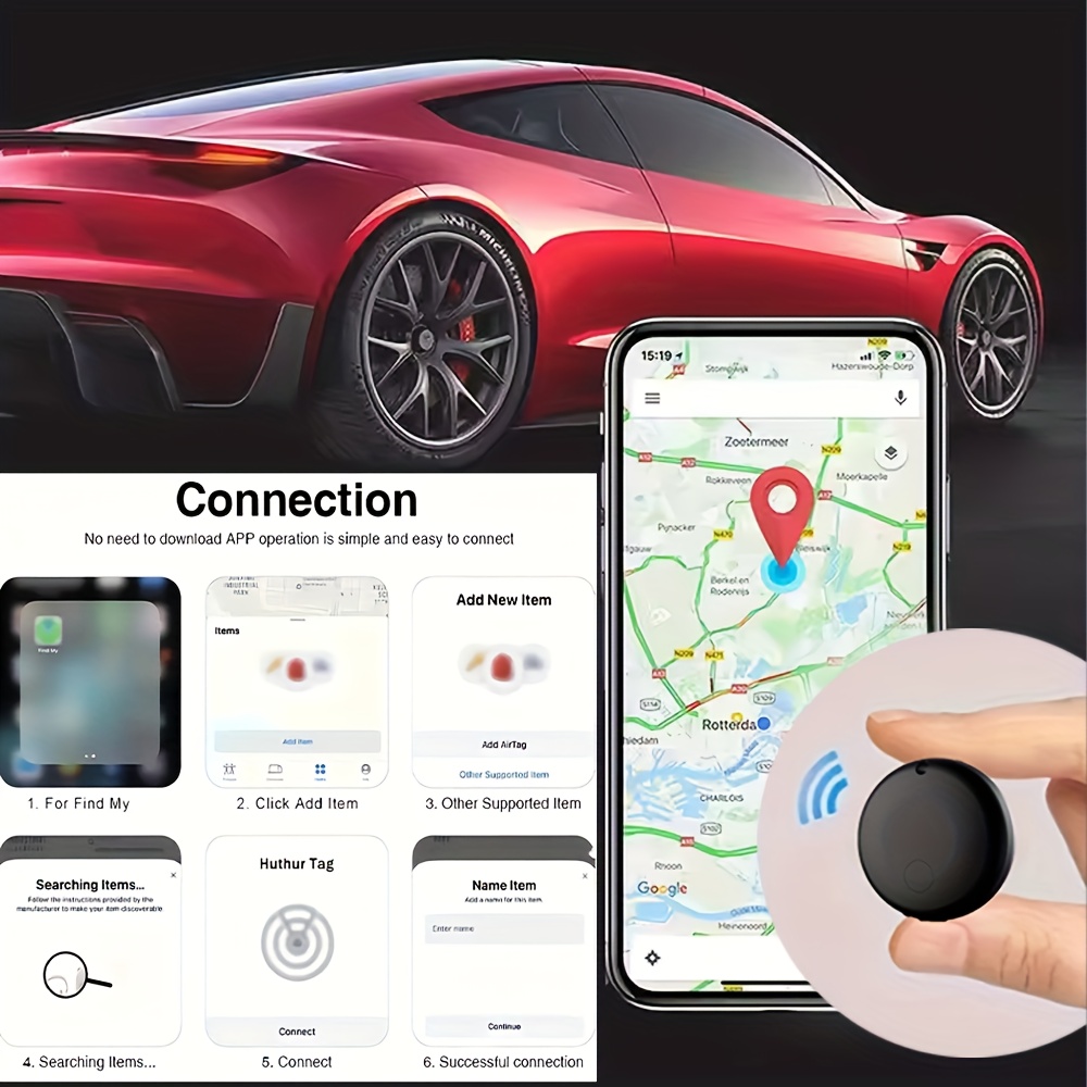 GPS lokator sa zvoncem koji pruža praćenje lokacije bicikla, ima produžjen vek trajanja baterije, kompatibilan je sa iOS sistemom i podržava aplikaciju 'Find My'. Ovaj lokator je idealan za nadzor bicikala i motocikala.
