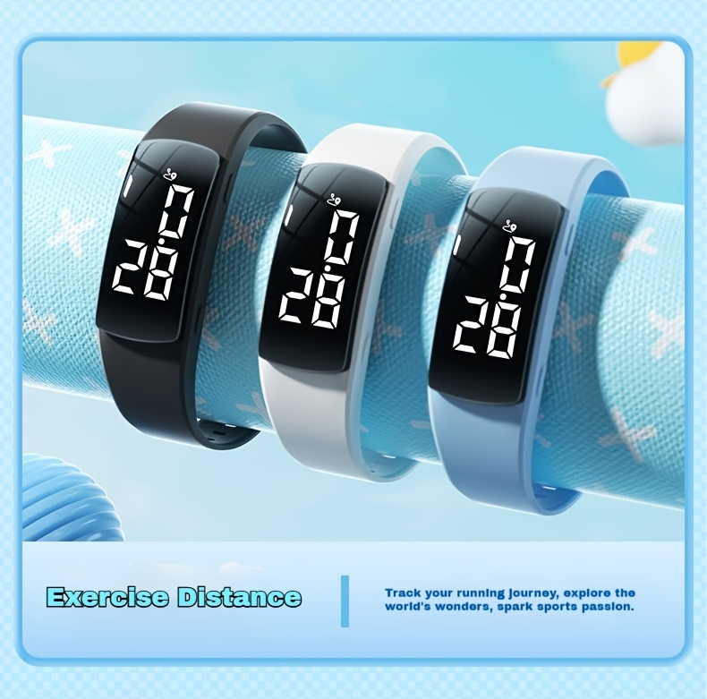 2026 Nova LED Studentska Kvadratna Multifunkcionalna Sportska Narukvica | Brojač Koraka, Vibracioni Alarm, Praćenje Kalorija, Praćenje Udaljenosti, Direktno Punjenje, Minimalistički Dizajn, Svestran Stil, Idealna za Aktivnosti na Otvorenom i Biciklizam, Samostalni Rad