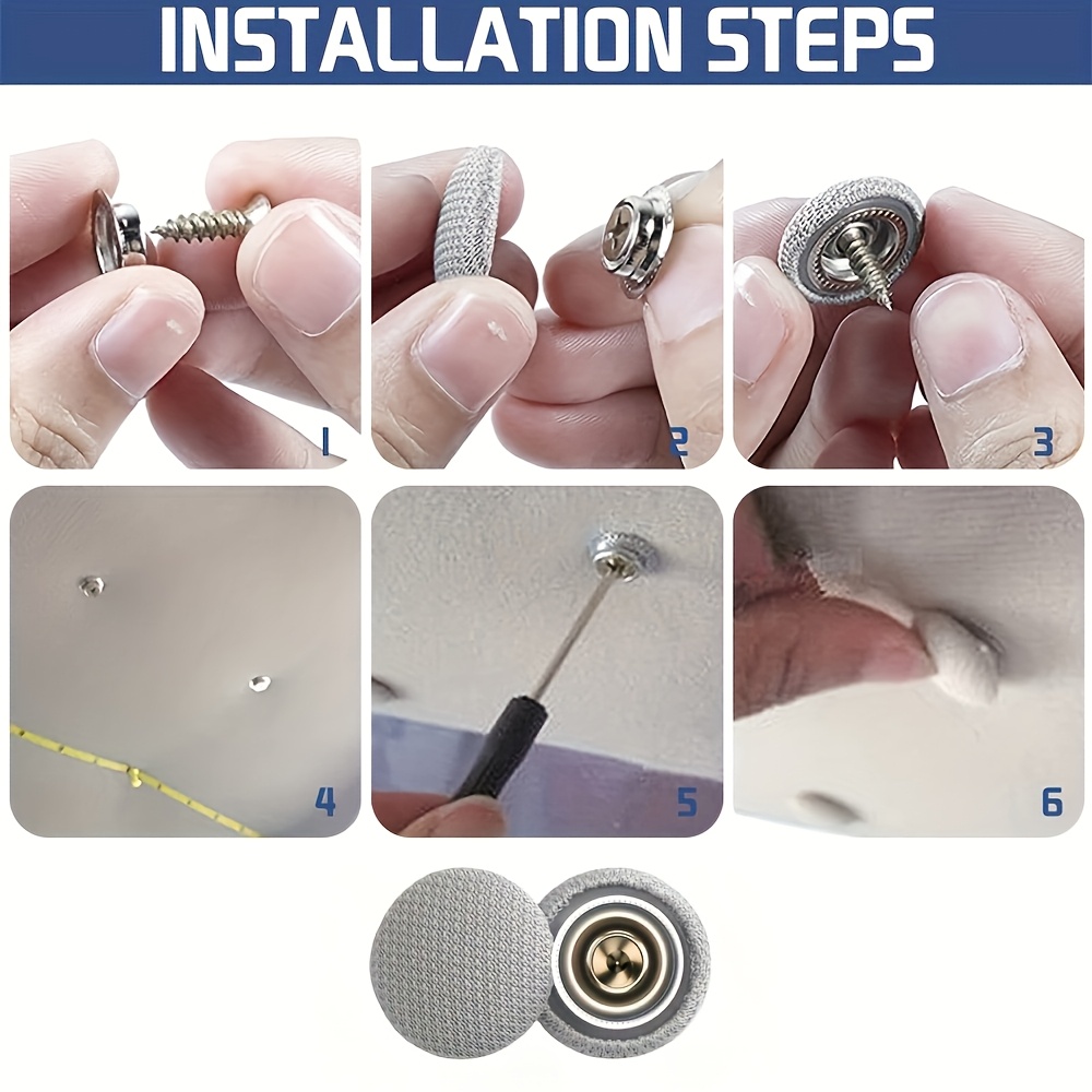 90 komada 30-Set komplet za popravku krovnih kopči za auto, jednostavna montaža bez lepka, ojačan najlonskom oblogom, za popravku krova automobila, set za popravku poklopca