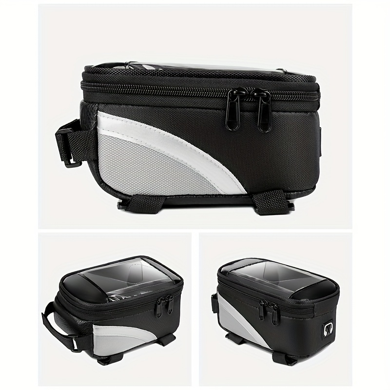 Nova torba za biciklistički upravljač sa rajsferšlusom, džep za telefon sa dodirnim ekranom, torba za prednju cev planinskog bicikla, torba za upravljač, gornja torba za upravljač