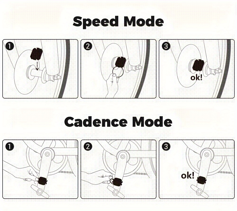 COOSPO BK467 Dual Mode Cadence And Speed Sensor RPM Monitor za ANT+ cestovni bicikl, kompatibilan sa Wahoo i Garmin biciklističkim računarima