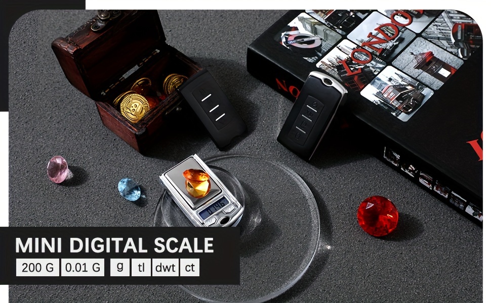 Visoko precizna prenosiva mini vaga za merenje nakita i zlata, sa preciznošću od 0.01