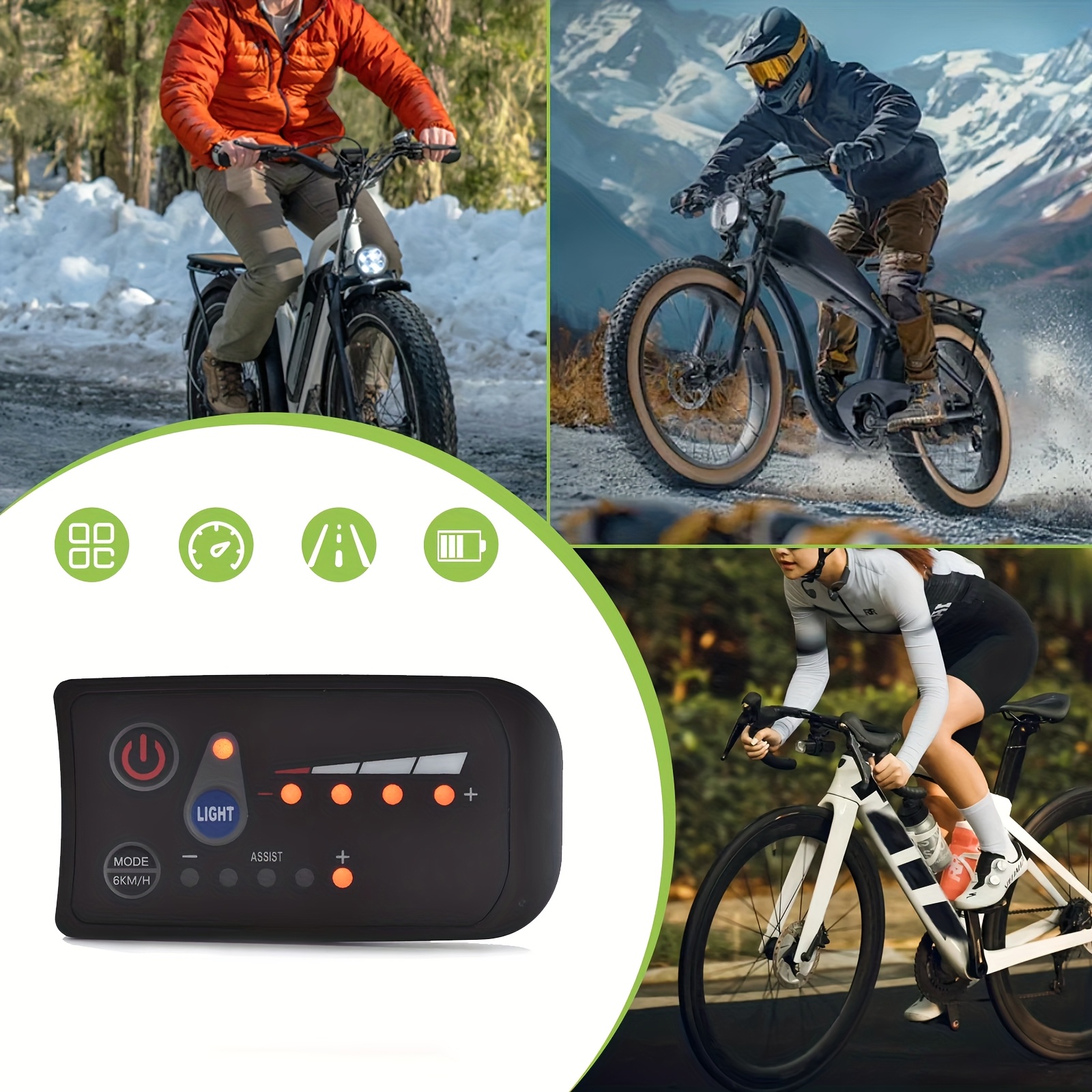 S810 36V UART2 Električni Biciklistički Kompjuter za Planinske E-Bicikle, Žičani Odometar, Brzinomjer, Štoperica, Dodaci za Biciklizam