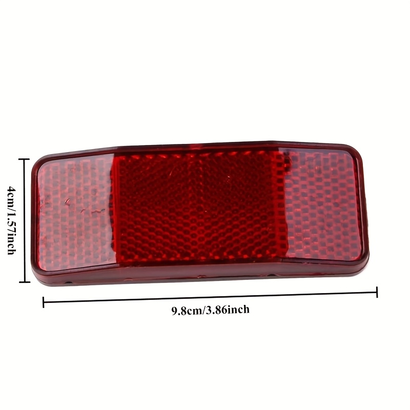 1 komad reflektora za bicikl, disk za zadnji nosač torbe, sa svetlom upozorenja i dve rupe za poboljšanu vidljivost tokom vožnje