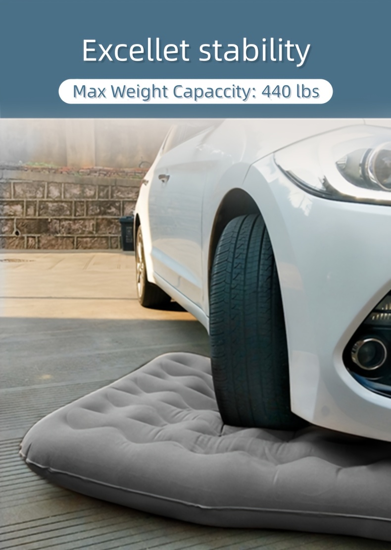 Auto Krevet – Dušek za Kampovanje – Prenosivi Krevet na Naduvavanje za Putovanja, Spavanje, Pogodan za Univerzalna Terenska Vozila sa Produženim Sofa na Naduvavanje, Uključuje Dva Jastuka na Naduvavanje – Crni