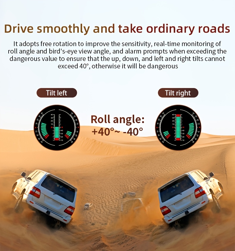 Novi automobilski elektronski kompas GPS Head-Up HUD displej, upozorenje na umor, brzinomjer, visinomjer, satelitsko pozicioniranje, kompas višefunkcionalni digitalni precizni displej, potpuno automatski satelitski signalni podaci, kul off-road modifikacija