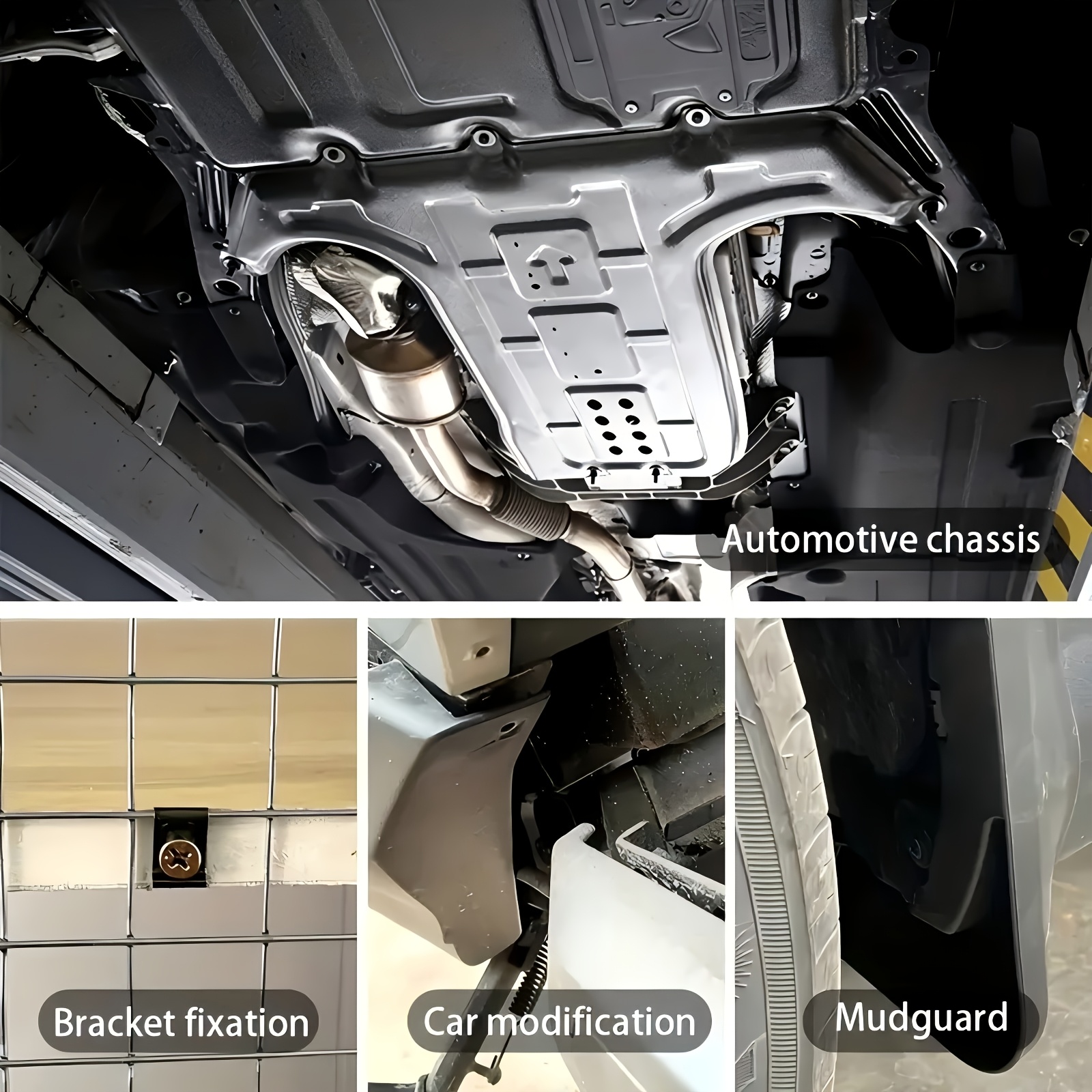 30/70 kom. Auto i Motocikl U-Oblikovani Klipovi sa Osnova za Vijake - Protiv Rđe, Metalne Zaštitne Spone sa Sigurnim Držanjem, Izdržljivi Pričvršćivači za Unutrašnje/Spojne Branike, Sedišta, Blatobrane (Pogodni), Rešenje za Pričvršćivanje Vozila, Navojna Baza, Nehrđajući Spojnici, Profesionalci u Automobilizmu