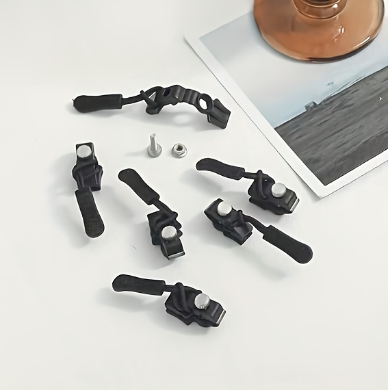 15 komada komplet za popravku rajsferšlusa, brzo postavljivi rajsferšlusi, odvojive zamenske glave rajsferšlusa, zamenjive plastične glave rajsferšlusa, veličine S/M/L, pogodno za odeću, prtljag, rančeve, pribor za šivenje