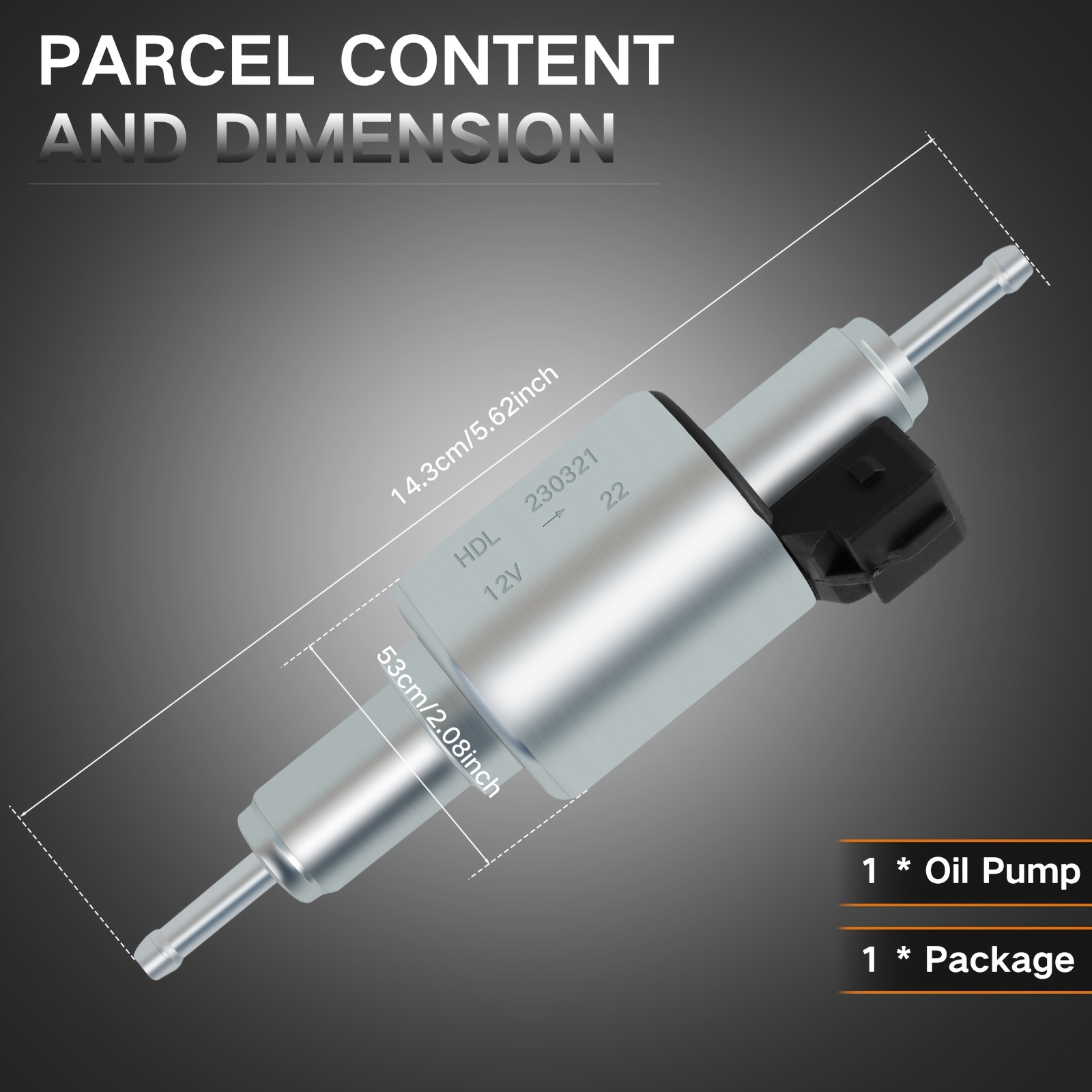 12V 24V Auto Dizel Grejač Ulje Pumpa za Gorivo 22ML Niska Buka Grejač Vazduha Pumpa za Gorivo sa Pulsnim Merenjem za Ugrađeno Napajanje Goriva, Pogodna za Parking Grejače od 2KW, 5KW i 8KW Dizel Modela