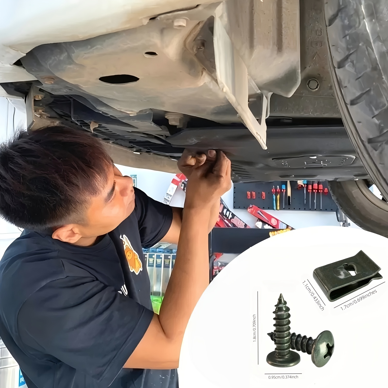 30/70 kom. Auto i Motocikl U-Oblikovani Klipovi sa Osnova za Vijake - Protiv Rđe, Metalne Zaštitne Spone sa Sigurnim Držanjem, Izdržljivi Pričvršćivači za Unutrašnje/Spojne Branike, Sedišta, Blatobrane (Pogodni), Rešenje za Pričvršćivanje Vozila, Navojna Baza, Nehrđajući Spojnici, Profesionalci u Automobilizmu