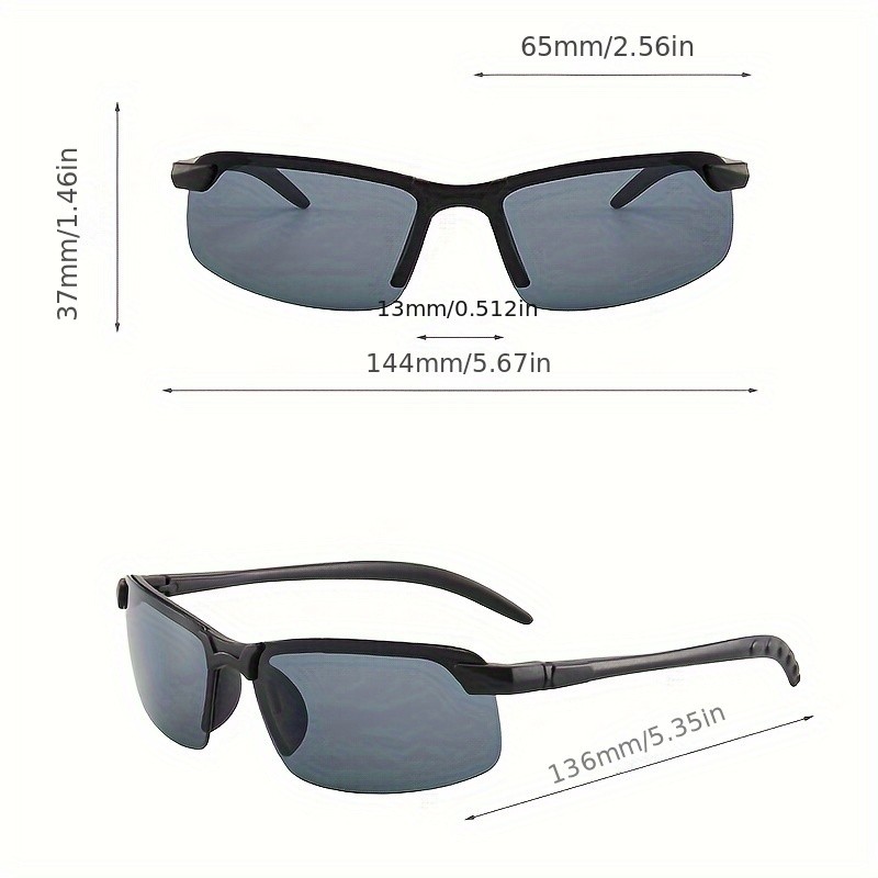 2 komada Noćne naočare za vožnju, uniseks modne poluokvirne anti-reflektirajuće naočare pogodne za noćnu vožnju