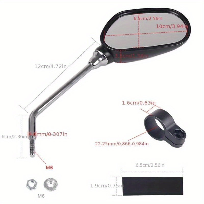 1 Par Retrovizora za Bicikl, Montaža na Volan za MTB Bicikl, Električni Skuter