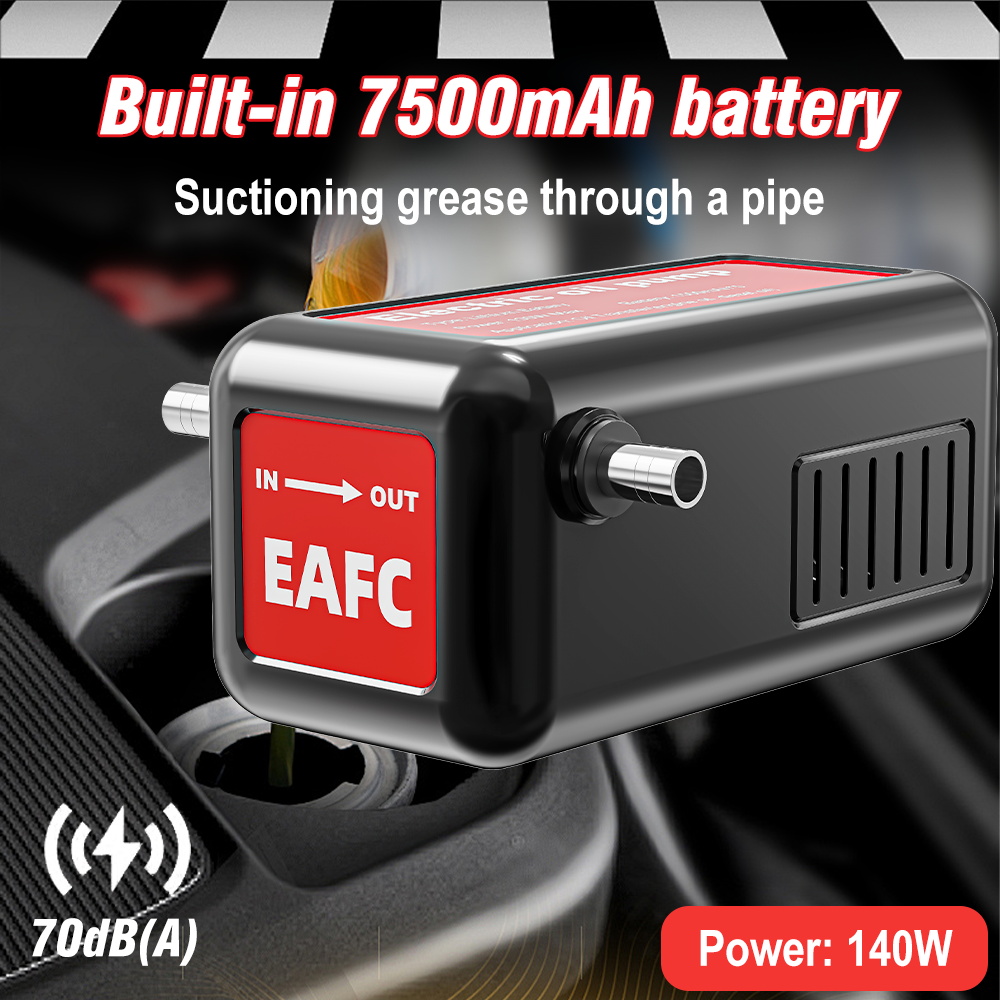 EAFC Prenosiva Bežična Pumpa za Ulje | DC 21V 140W Visoka Snaga, Lako Prenos Ulja, Sirove Nafti i Goriva - za Automobile, Kamione, Motore, ATV, Džet i Industrijsku Upotrebu - Pogodna za Profesionalce, Napajanje za Spoljno Punjenje, Održavanje Vozila, ABS