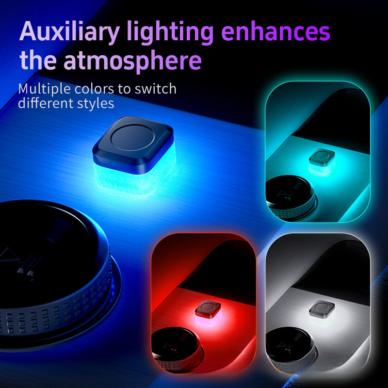 LED ambijentalna svetla sa USB-om, sa četiri boje za unutrašnju dekoraciju i male svetiljke, bez baterije