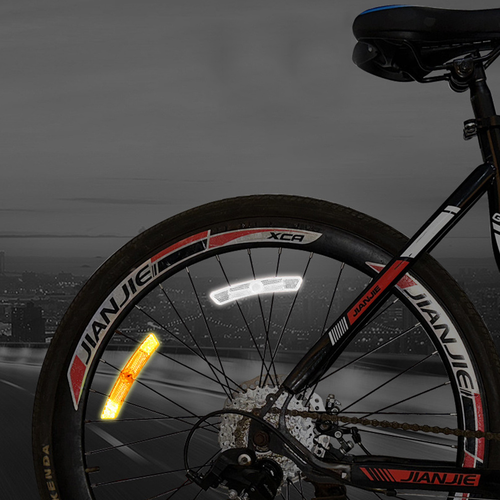 4 komada reflektora za žbice bicikla 25*20mm, čelični, fiksni, zaštita od kiše i sunca, delovi za bicikl, dodatak za planinske bicikle i vožnju na otvorenom