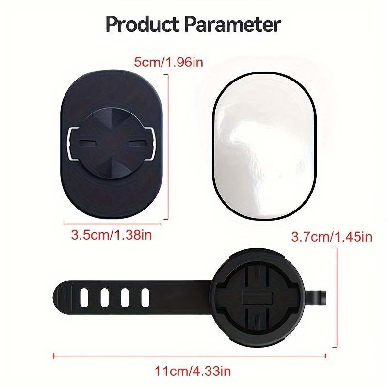 1 komplet Univerzalni nosač za telefon sa lepljivom trakom i držačem za bicikl, integrisani nosač za upravljač, kompatibilan sa GPS računarima i svetlima za Edge