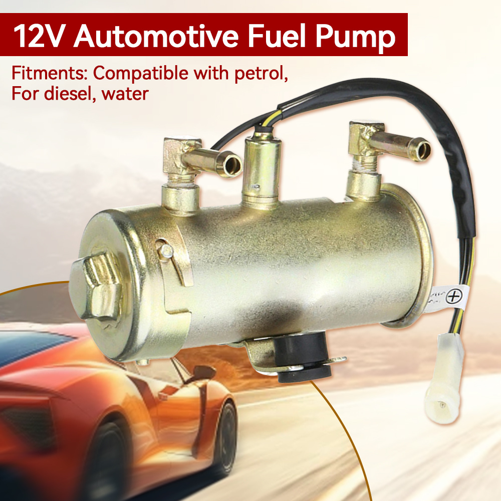 12V HRF-027 Auto Pumpa za Ulje i Dizel sa 2 Rupe za Pričvršćivanje, Univerzalna Metalna Pumpa za Benzin i Gorivo, Kapacitet 150L/h, Dodatak za Gorivo