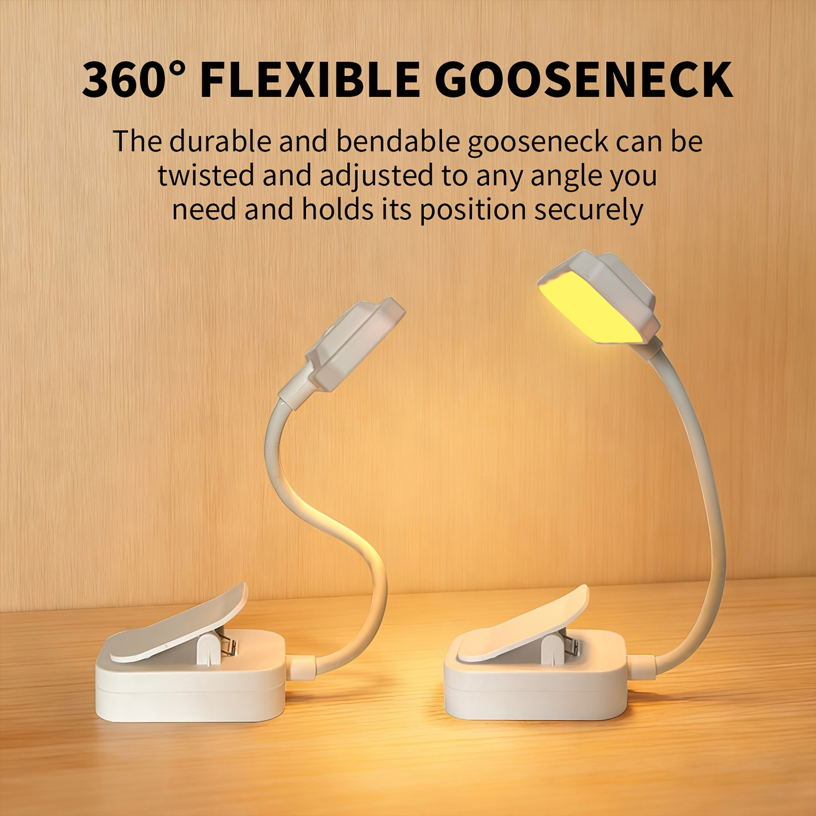 LED svetiljka za čitanje, svetiljka sa kopčom za knjige, mini stona lampa za čitanje, stona lampa za čitanje sa kopčom, namenska stona lampa za zaštitu očiju, može se pričvrstiti ili postaviti, rad na dva načina napajanja (punjiva i sa utikačem), podešavanje osvetljenja u tri nivoa, svetiljka za