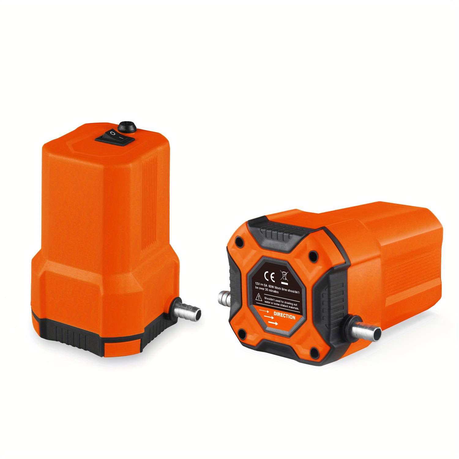 12V Prenosiva Pumpa za Ulje za Automobile 60W Električna Pumpa za Dizel i Gorivo, Ekstraktor za Sirove Tečnosti, Pumpa za Prenos, Narandžasta Boja, Automobilski Alati, za Automobile, Brodove, Helikoptere, Motocikle, Opremu za Otvoreni Prostor, Alat za Prenos Tečnosti, Čvrsta Konstrukcija