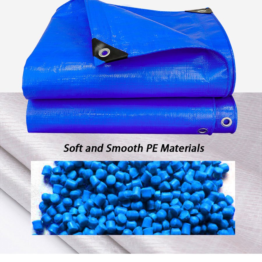 Celogodišnja zaštitna cerada 300cm/400cm/500cm/600cm/800cm, Cerada, -UV, Otporna na kidanje, Pokrivač za kišu, Čvrste ojačane ušice, Šator za kampovanje i skladištenje