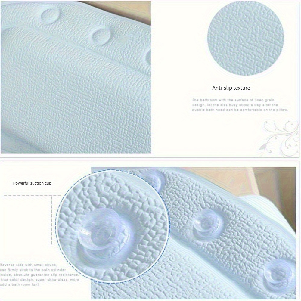 Visokokvalitetni jastuk za kupanje - Pjenasti plastični jastuk za kade, podrška za vrat tokom kupanja