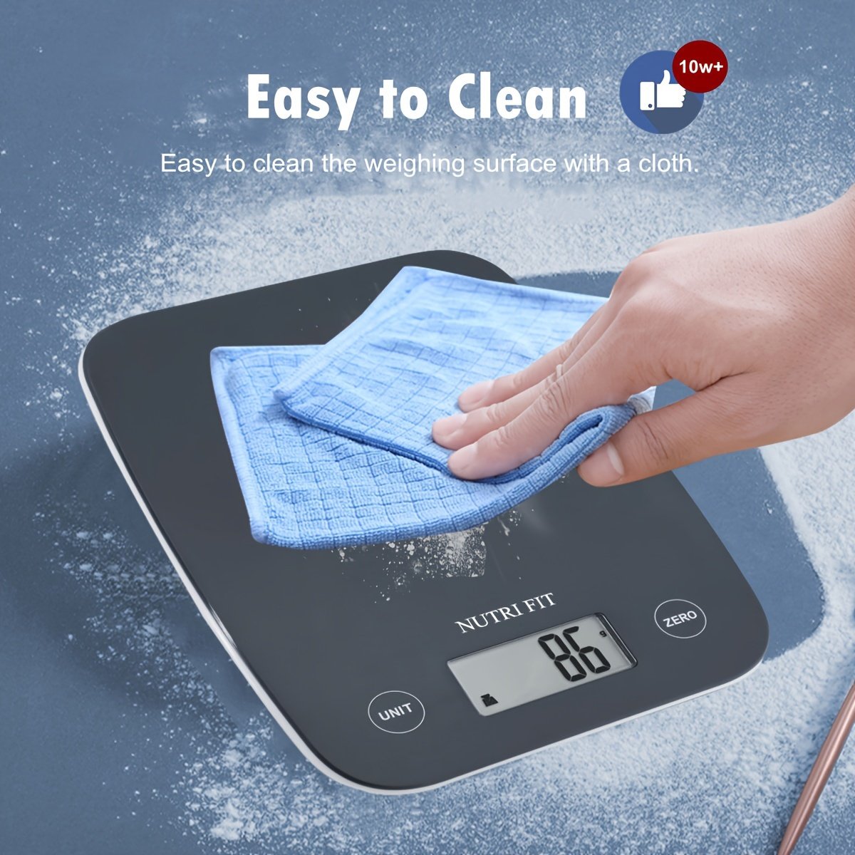 Digitalna kuhinjska vaga od 5kg sa LCD displejem i funkcijom tariranja - Precizna vaga od nerđajućeg čelika za pečenje, kuvanje, dijetu i pripremu obroka (0.05oz/1g), Kuhinjske vage za hranu