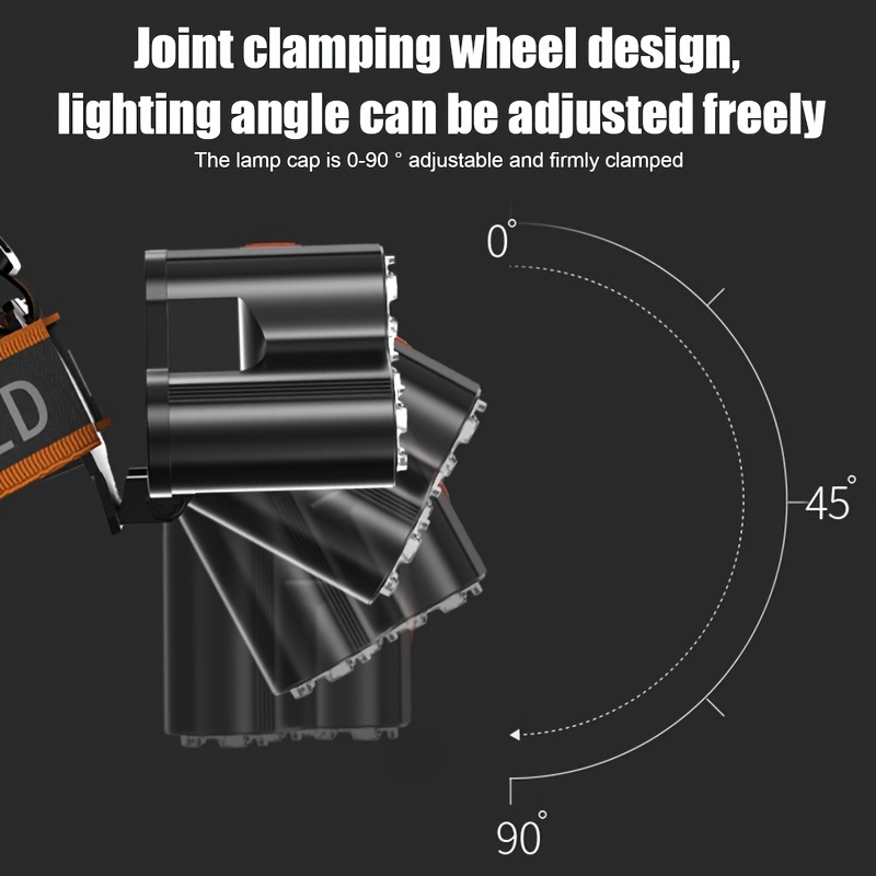 7 LED Čeona Lampica sa USB Punjenjem | Jaka Svetlost za Ribolov i Aktivnosti na Otvorenom, Mat ABS, Hidrofobna Tkanina, USB Punjenje, Marka MACROCOSM