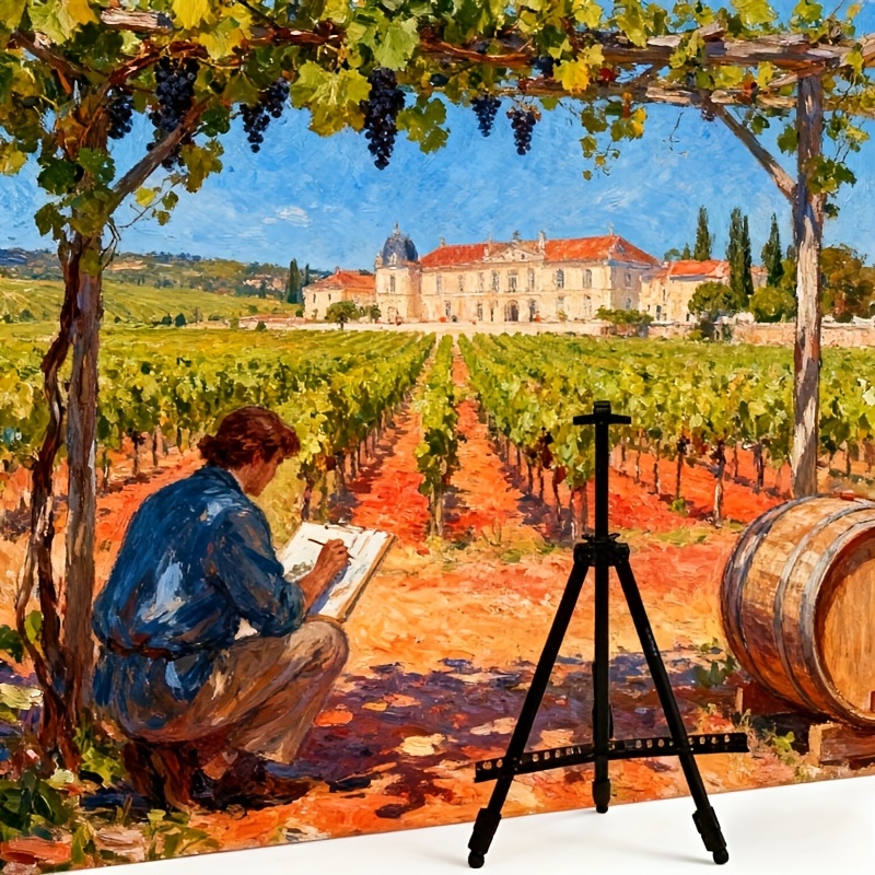 Prenosivi podesivi aluminijumski stativ sa sklopivom torbom za nošenje, čvrstom bazom, idealan za skiciranje na otvorenom, slikanje i reklamne displeje, savršena oprema za umetnike i slikare