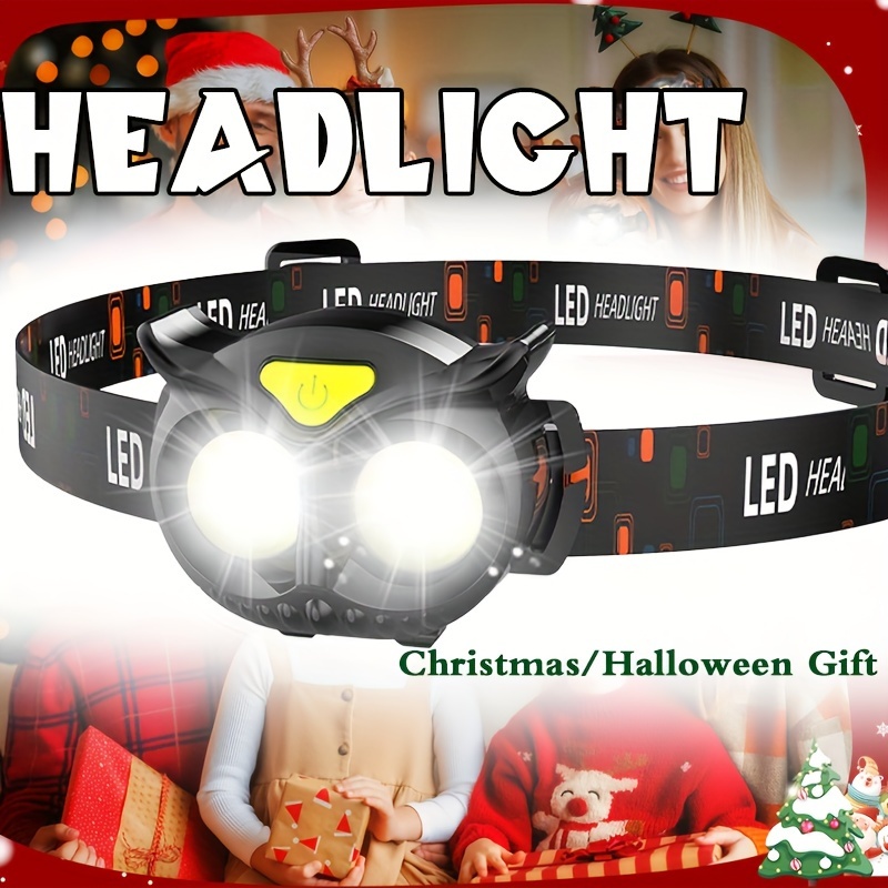1 komad Svetla Avanturistička Lampa, Hitna Rasveta za Glavu, Multifunkcionalna Bežična Baterijska Lampica za Vanjske Aktivnosti, Kampovanje, Planinarenje, Pecanje, Šetnju, Noćno Trčanje, Pokloni za Božić/Noć Veštica (Baterije Nisu Uključene)